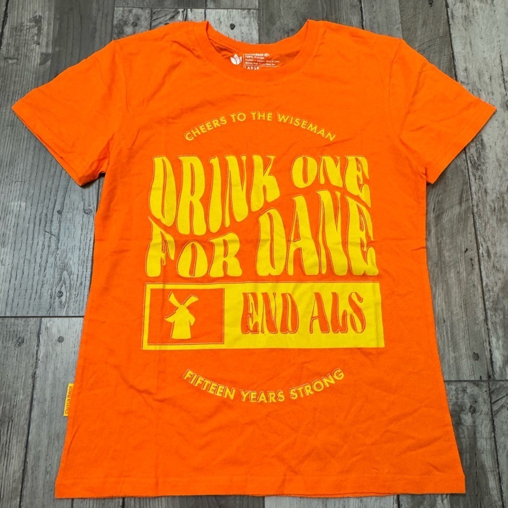Dutch Bros Coffee Shirt Womens Orange Employee Uniform Lg XL NEW Drink O…